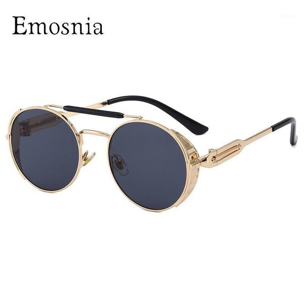 sunglasses emosnia fashion round steampunk men women vintage punk sun glasses metal frame eyewear uv4001, White;black
sunglasses emosnia fashion round steampunk men women vintage punk sun glasses metal frame eyewear uv4001, White;black