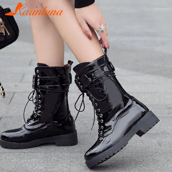 boots plus size 34-43 leisure shoes women 2021 arrivals fasnhion ankel buckle straps bright square heels lace-up footwear1, Black
boots plus size 34-43 leisure shoes women 2021 arrivals fasnhion ankel buckle straps bright square heels lace-up footwear1, Black