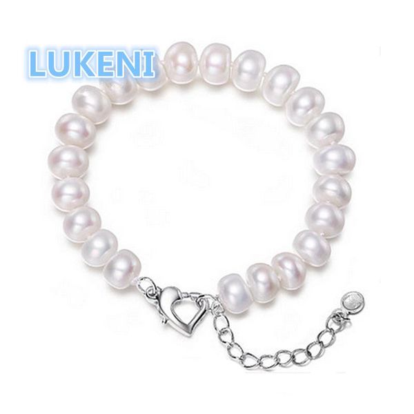 charm bracelets 8-10mm perfect bread-shaped natural pearl bracelet fashion for women valentine's day gift, Golden;silver
charm bracelets 8-10mm perfect bread-shaped natural pearl bracelet fashion for women valentine's day gift, Golden;silver