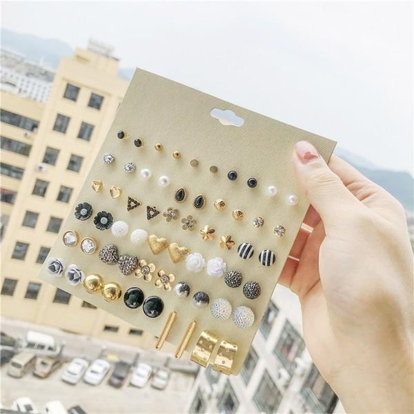 30pairs stud earrings set gold color heart flowers women's earrings sets diy 2021 brincos statement jewelry, Golden;silver
30pairs stud earrings set gold color heart flowers women's earrings sets diy 2021 brincos statement jewelry, Golden;silver