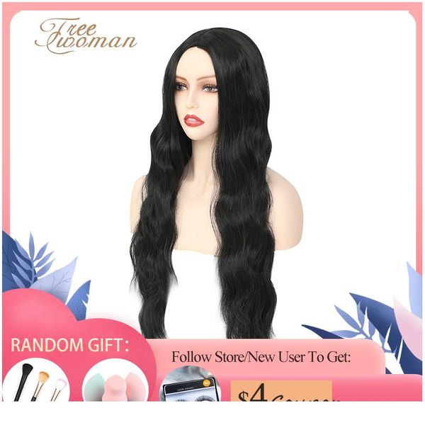 oman 24in long water wave synthetic wigs for women cosplay fake hair wig heat resistant female wig natural blue b wmtefc, Black
oman 24in long water wave synthetic wigs for women cosplay fake hair wig heat resistant female wig natural blue b wmtefc, Black