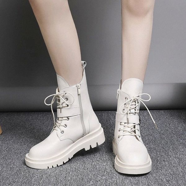 lucyever fashion lace up women mid calf boots pu leather buckle platform motorcycle boots woman thick bottom punk shoes ladies #cs5q, Black
lucyever fashion lace up women mid calf boots pu leather buckle platform motorcycle boots woman thick bottom punk shoes ladies #cs5q, Black