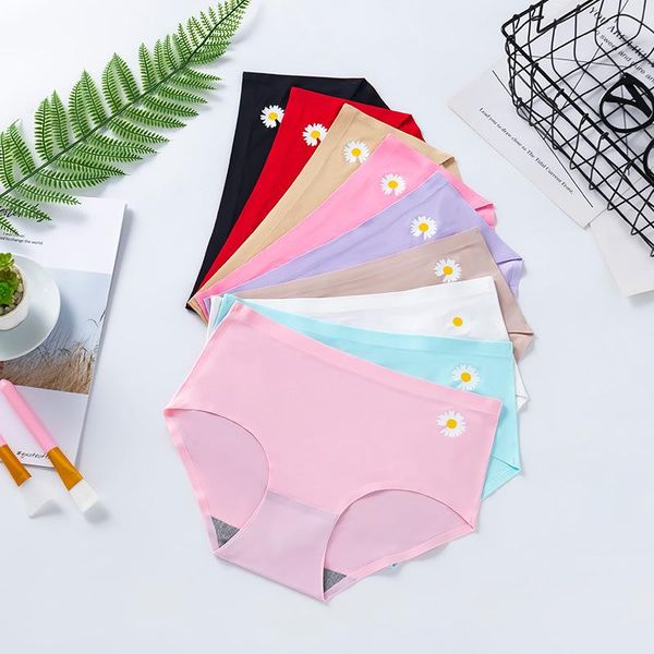 women's panties 3pcs/lot underwear seamless little daisy ice silk female briefs antibacterial bottom crotch woman lingerie, Black;pink
women's panties 3pcs/lot underwear seamless little daisy ice silk female briefs antibacterial bottom crotch woman lingerie, Black;pink