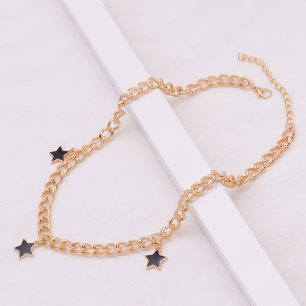 simple style small stars chain necklaces for women 5 styles enamel pendants necklaces femme bijoux colliers, Silver
simple style small stars chain necklaces for women 5 styles enamel pendants necklaces femme bijoux colliers, Silver