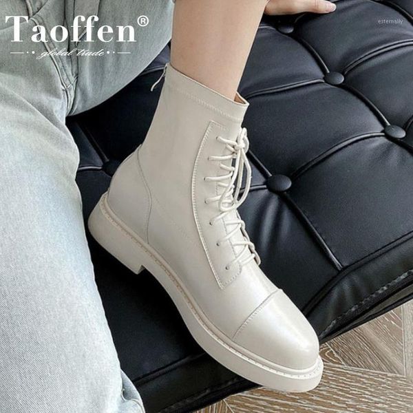 boots taoffen women ankle real leather cross strap flats winter shoes warm zipper short boot office footwear size 33-401, Black
boots taoffen women ankle real leather cross strap flats winter shoes warm zipper short boot office footwear size 33-401, Black