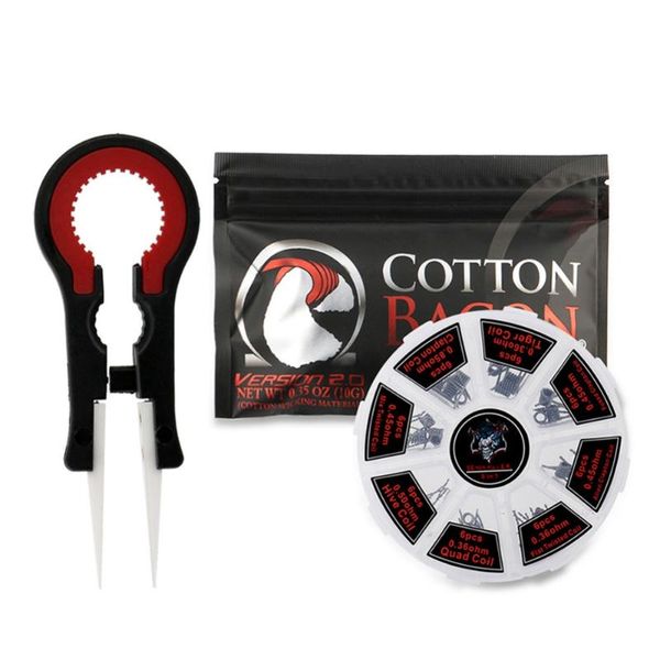 vaper tweezers/organic cotton/8 in 1 prebuilt coil kit twisted alien clapton wire for electronic cigarette rba rda diy tools
vaper tweezers/organic cotton/8 in 1 prebuilt coil kit twisted alien clapton wire for electronic cigarette rba rda diy tools