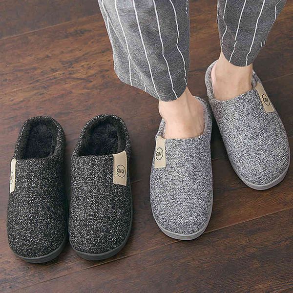 men winter warm slippers fur boys plush slipper cotton shoes non-slip solid color home indoor casual, Black
men winter warm slippers fur boys plush slipper cotton shoes non-slip solid color home indoor casual, Black