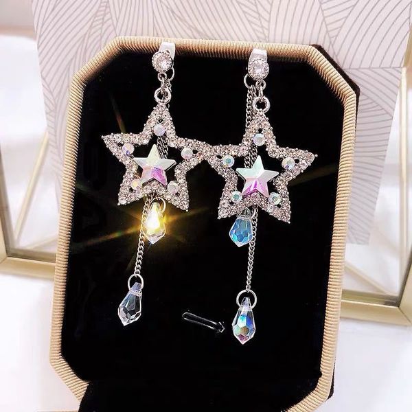 925 silver needle long star quick-drying earrings female personality wild temperament net red earrings
925 silver needle long star quick-drying earrings female personality wild temperament net red earrings