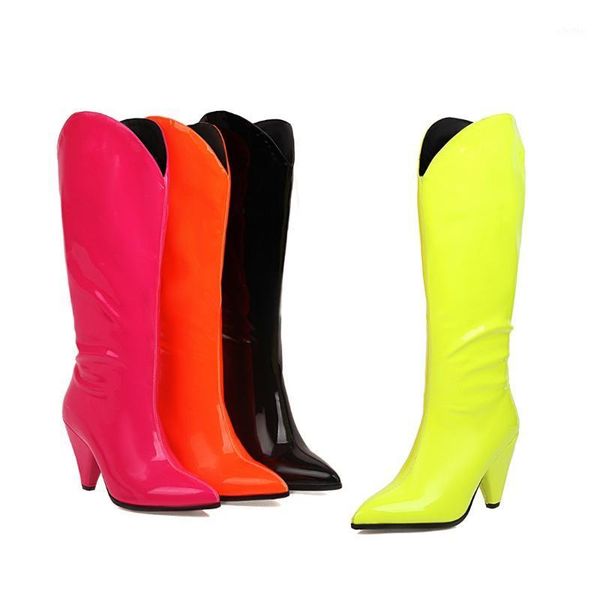 black yellow knee high boots western women's cowboy boots long winter pointed toe cowboy wedge motorcycle 20201
black yellow knee high boots western women's cowboy boots long winter pointed toe cowboy wedge motorcycle 20201