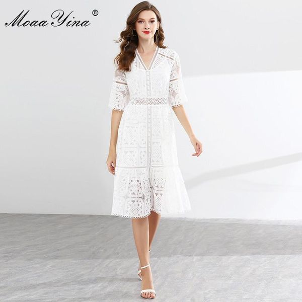 moaayina fashion designer runway dress spring summer women dress v-neck flare sleeve lace hollow out patchwork dresses1, Black;gray
moaayina fashion designer runway dress spring summer women dress v-neck flare sleeve lace hollow out patchwork dresses1, Black;gray