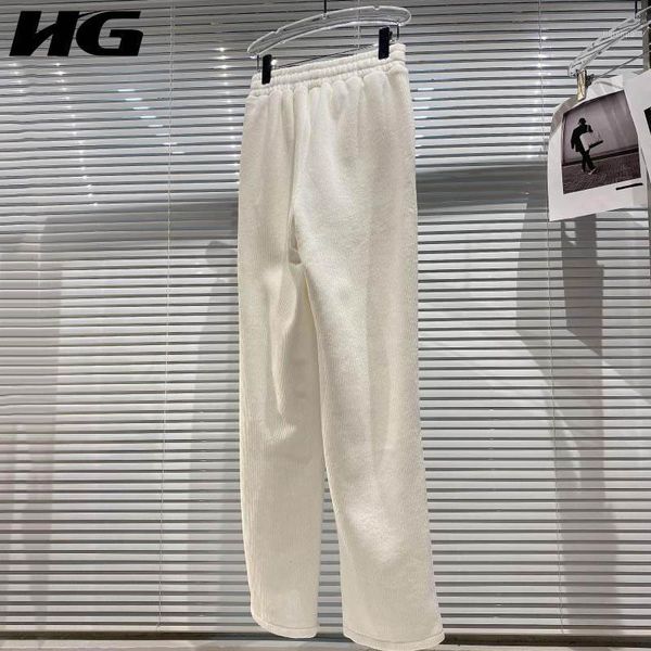 women's pants & capris hg white women fashion elastic waist 2021 winter pleated drawstring split elegant casual minority zy29061, Black;white
women's pants & capris hg white women fashion elastic waist 2021 winter pleated drawstring split elegant casual minority zy29061, Black;white