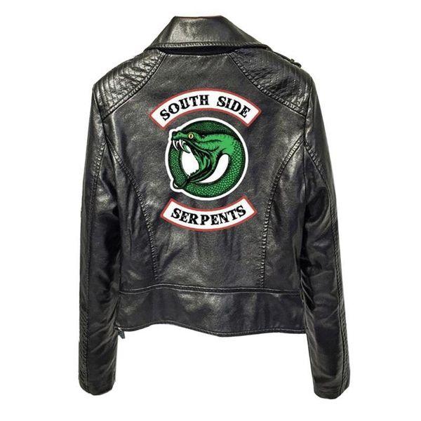southside riverdale print logo serpents pink/black pu leather jackets women riverdale serpents streetwear leather brand coat, Black;brown
southside riverdale print logo serpents pink/black pu leather jackets women riverdale serpents streetwear leather brand coat, Black;brown