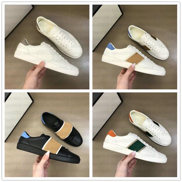white leather ace embroidered shoes webbing -trimmed sneakers low luxurys designer trainers men women web strip interlocki guccie, Black
white leather ace embroidered shoes webbing -trimmed sneakers low luxurys designer trainers men women web strip interlocki guccie, Black
