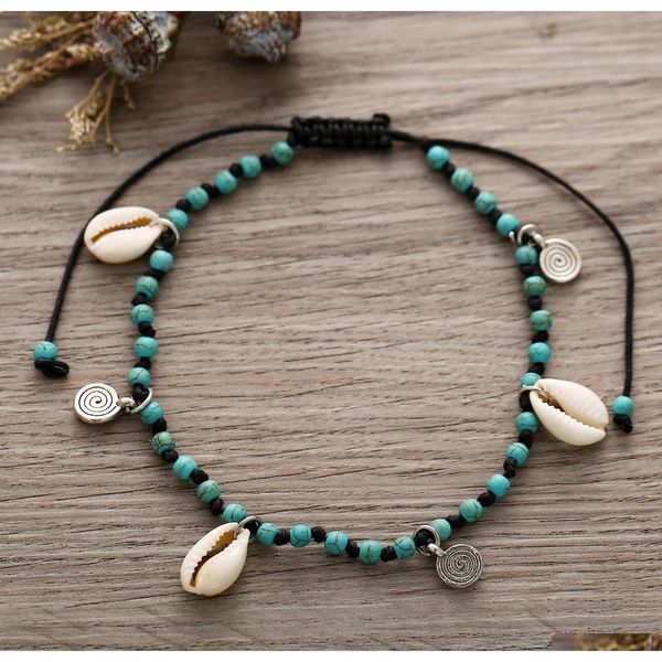 s1404 bohemia fashion jewelry shell charms anklet chain anklet handmade bea sqcqlb homes2007, Red;blue
s1404 bohemia fashion jewelry shell charms anklet chain anklet handmade bea sqcqlb homes2007, Red;blue