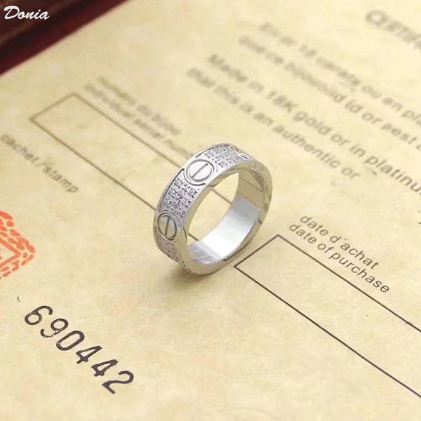 donia jewelry ring fashion set screw pattern zircon ring european and american creative men's and women's rings handmade gifts, Silver
donia jewelry ring fashion set screw pattern zircon ring european and american creative men's and women's rings handmade gifts, Silver