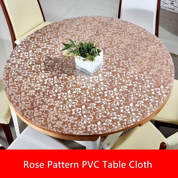 creative 1.5mm thick rose pvc table cloth waterproof pvc round tablecloth transparent oilproof table cloth soft glass mat
creative 1.5mm thick rose pvc table cloth waterproof pvc round tablecloth transparent oilproof table cloth soft glass mat