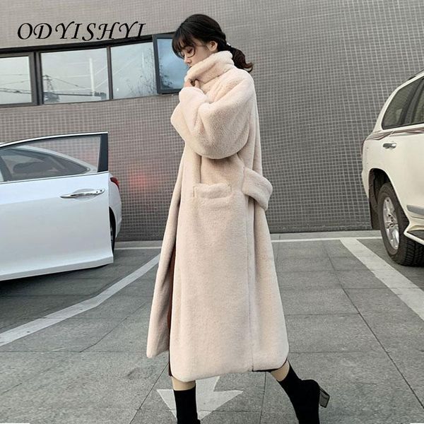 plus size loose warm outwear luxury faux fur coats long women parka fashion 2020 winter thick imitation mink jacket female belt, Black
plus size loose warm outwear luxury faux fur coats long women parka fashion 2020 winter thick imitation mink jacket female belt, Black
