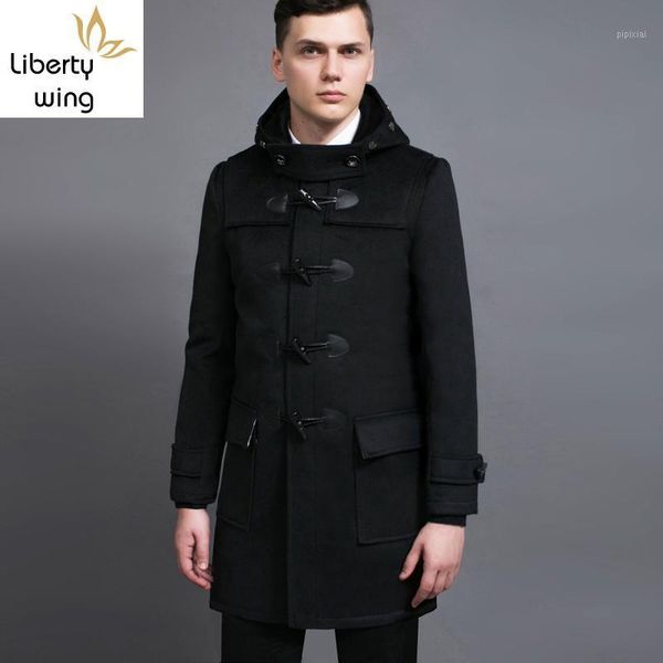 preppy style mens fashion claw button mid long coat woolen blends hoody dust coats casual slim fit male wool trench overcoat 6xl1, Black
preppy style mens fashion claw button mid long coat woolen blends hoody dust coats casual slim fit male wool trench overcoat 6xl1, Black