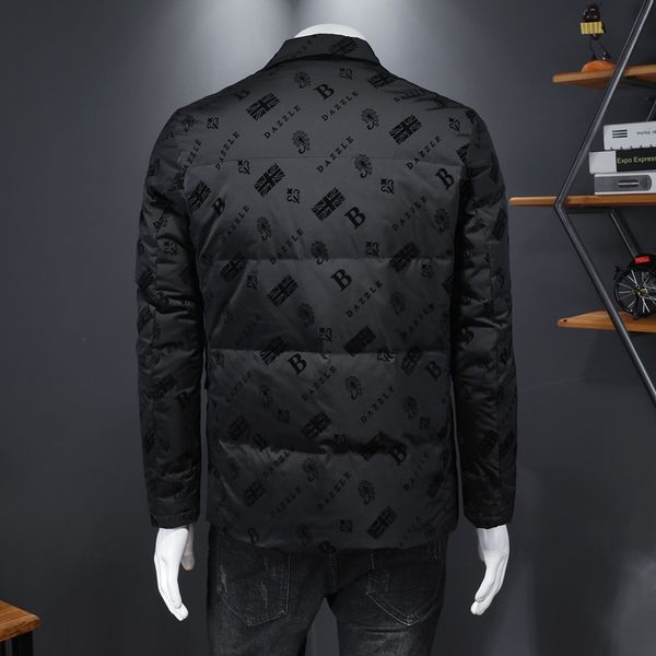 winter high end men's suit collar down jacket fashion personality business warm lapel down jacket men's fashion q1209, Black
winter high end men's suit collar down jacket fashion personality business warm lapel down jacket men's fashion q1209, Black
