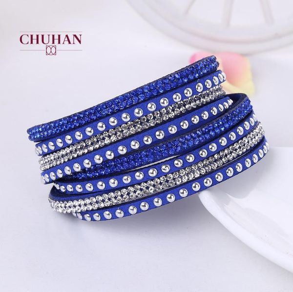 charm bracelets chuhan fashionable 6 layer wrap snake leather with crystals couple jewelry woman bracelet c431, Golden;silver
charm bracelets chuhan fashionable 6 layer wrap snake leather with crystals couple jewelry woman bracelet c431, Golden;silver