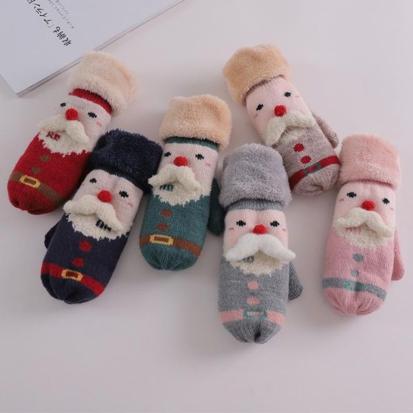new winter warm christmas gloves elk santa claus gloves for women girls cashmere velvet knitted mittens new year gifts, Blue;gray
new winter warm christmas gloves elk santa claus gloves for women girls cashmere velvet knitted mittens new year gifts, Blue;gray