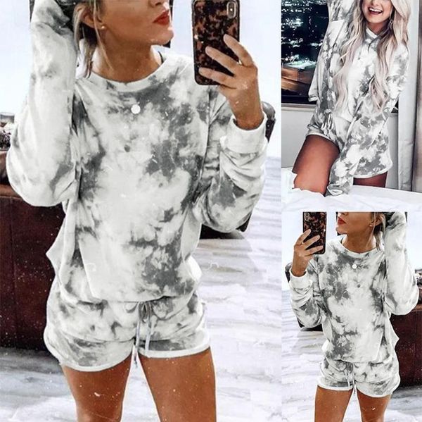 gym clothing women's tracksuit tie-dye printing sportswear casual sports suits for women shorts long sleeve hoodies pullover home sets1, White;black
gym clothing women's tracksuit tie-dye printing sportswear casual sports suits for women shorts long sleeve hoodies pullover home sets1, White;black
