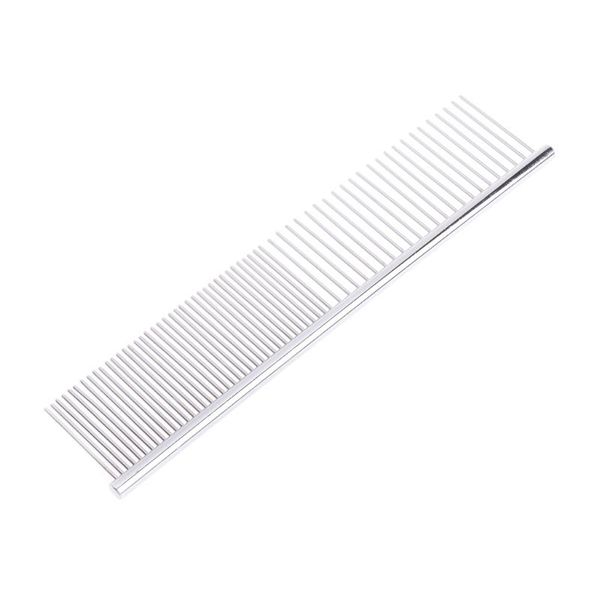dog grooming 1pc stainless steel pet cat shedding comb with different spaced round teeth wide trimmer
dog grooming 1pc stainless steel pet cat shedding comb with different spaced round teeth wide trimmer
