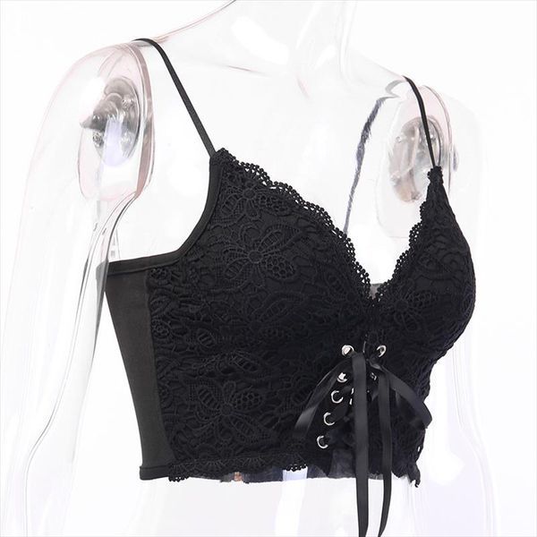 bandage lace women camis gothis punk spaghetti straps black camis tank female sleeveless bodycon tank top, White
bandage lace women camis gothis punk spaghetti straps black camis tank female sleeveless bodycon tank top, White