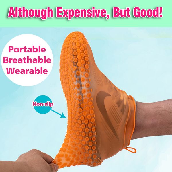 reusable waterproof silicone shoes cover rainproof boots non-slip overshoes thick wear-resistant portable useful yl0129
reusable waterproof silicone shoes cover rainproof boots non-slip overshoes thick wear-resistant portable useful yl0129