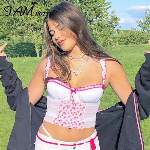 iamy 90s cute strawberry print mesh patchwork womens camis summer y2k bow party outfits aesthetic milkmaid, White
iamy 90s cute strawberry print mesh patchwork womens camis summer y2k bow party outfits aesthetic milkmaid, White