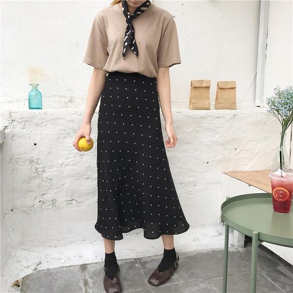 skirts 2021 summer skirt long women sweet elegant white dot preppy style girls korean design a-line high waist black vestido1
skirts 2021 summer skirt long women sweet elegant white dot preppy style girls korean design a-line high waist black vestido1