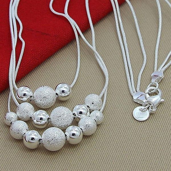 chains 925 sterling silver smooth matte beads necklace snake chain women fashion accessories wedding engagement jewelry
chains 925 sterling silver smooth matte beads necklace snake chain women fashion accessories wedding engagement jewelry