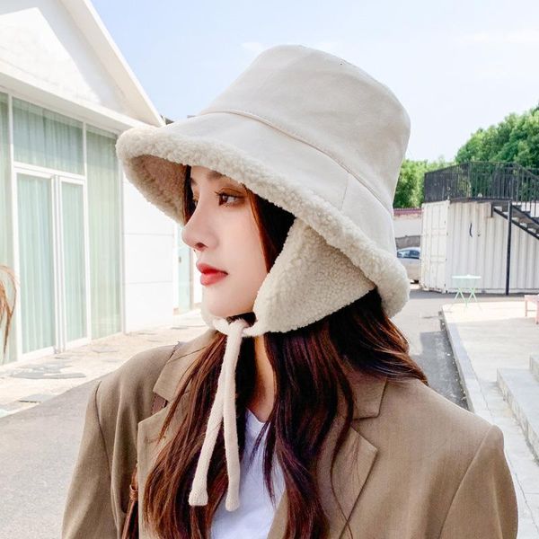 new winter hats women thick bucket hats with earmuffs solid color lamb wool bucket hat warm panama caps outdoor vacation, Blue;gray
new winter hats women thick bucket hats with earmuffs solid color lamb wool bucket hat warm panama caps outdoor vacation, Blue;gray