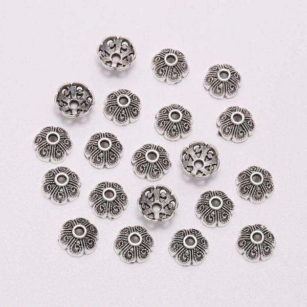 50pcs lot 8mm 6 petals tibetan hollow out flower loose sparer apart end bead caps for diy jewelry making findings h bbyjza, Silver
50pcs lot 8mm 6 petals tibetan hollow out flower loose sparer apart end bead caps for diy jewelry making findings h bbyjza, Silver