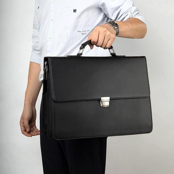 briefcases vintage genuine leather men briefcase 14" black lapbusiness handbag real retro bag crossbody for male1
briefcases vintage genuine leather men briefcase 14" black lapbusiness handbag real retro bag crossbody for male1