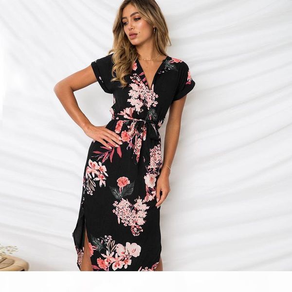 short sleeve lace tie waist dress v neck floral print women dress midi split dresses fashion women clothes will and sandy clothing, Black;gray
short sleeve lace tie waist dress v neck floral print women dress midi split dresses fashion women clothes will and sandy clothing, Black;gray