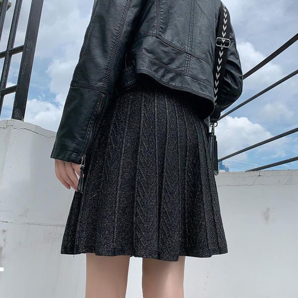 fall 2021 new pleated female preppy-style high strong knitting skirt y289 k4sj, Black
fall 2021 new pleated female preppy-style high strong knitting skirt y289 k4sj, Black
