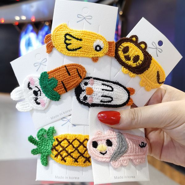 xmy girl hair pins knitting wool simplicity cartoons fruit animals hair clips for children fashion hair accessories, Slivery;white
xmy girl hair pins knitting wool simplicity cartoons fruit animals hair clips for children fashion hair accessories, Slivery;white