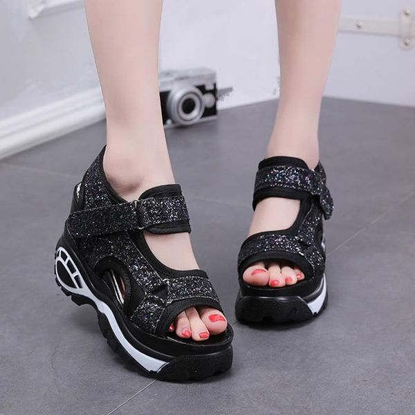 dress shoes arrival 2021 summer platform sandals women cm wedges thick bottom casual comfortable white lace-up sneakers, Black
dress shoes arrival 2021 summer platform sandals women cm wedges thick bottom casual comfortable white lace-up sneakers, Black