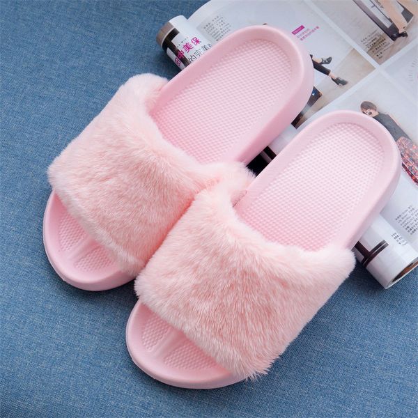 warm non-slip lightweight soft solid ins cute home fur slides spring pink furry ladies platform flat shoes plush women slippers, Black
warm non-slip lightweight soft solid ins cute home fur slides spring pink furry ladies platform flat shoes plush women slippers, Black