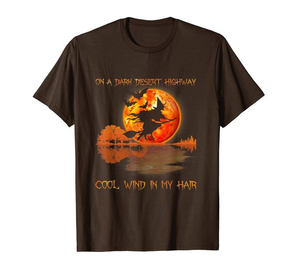 on a dark desert highway witch feel cool wind in my hair tee t-shirt, White;black
on a dark desert highway witch feel cool wind in my hair tee t-shirt, White;black