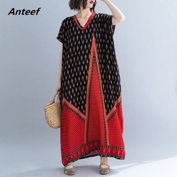 cotton linen vintage floral plus size women casual loose maxi long summer dress elegant clothes ladies dresses sundress y200805, Black;pink
cotton linen vintage floral plus size women casual loose maxi long summer dress elegant clothes ladies dresses sundress y200805, Black;pink