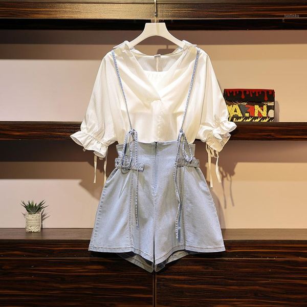 two-piece suit large size women's 2020 summer dress new loose loose slim scheming age reduction overalls women's clothes1, White
two-piece suit large size women's 2020 summer dress new loose loose slim scheming age reduction overalls women's clothes1, White