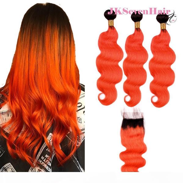 1b orange brazilian virgin hair extensions body wave 3pcs with 4x4inch lace closure dark root orange peruvian malaysian indian hair weaves, Black
1b orange brazilian virgin hair extensions body wave 3pcs with 4x4inch lace closure dark root orange peruvian malaysian indian hair weaves, Black