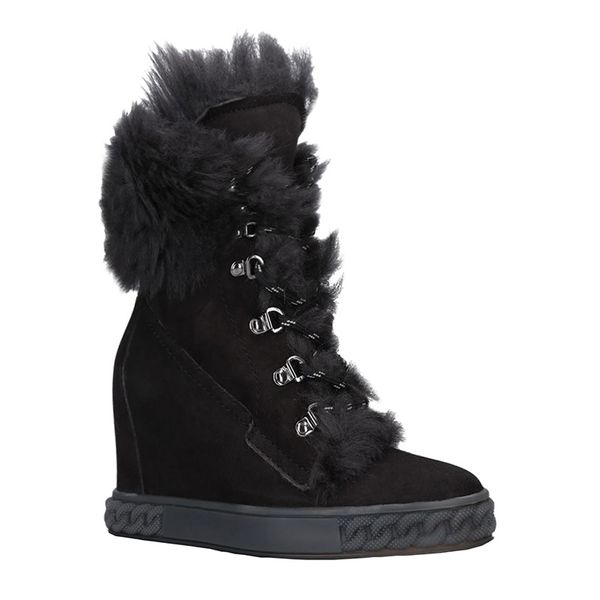 height for rising girls suede warm winter skin snowboots round toe lace up front eight inches short wedge woman boots 29cn, Black
height for rising girls suede warm winter skin snowboots round toe lace up front eight inches short wedge woman boots 29cn, Black