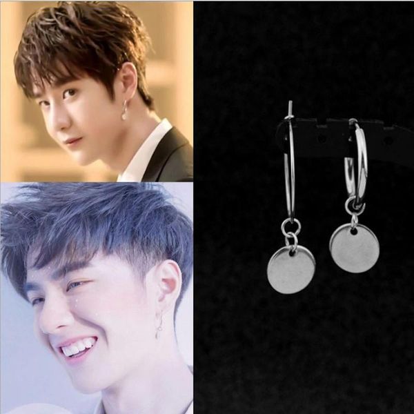 kpop dna korean star v fashion small round earrings earrings men's asymmetric fashion jewelry youth group, Golden;silver
kpop dna korean star v fashion small round earrings earrings men's asymmetric fashion jewelry youth group, Golden;silver
