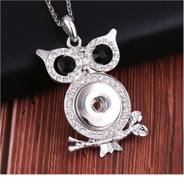 boom life new owl rhinestone snap jewelry buttons necklaces link chain 60cm with crystal pendant fit 18mm snaps bbysup, Silver
boom life new owl rhinestone snap jewelry buttons necklaces link chain 60cm with crystal pendant fit 18mm snaps bbysup, Silver