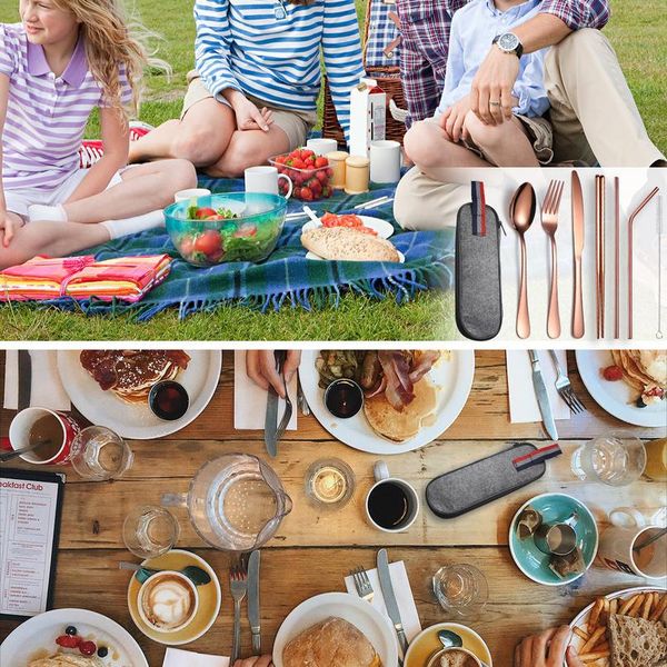 9pcs stainless travel camping cutlery set straight bent drinking straw with case cleaning brush set metal reusable bbynub
9pcs stainless travel camping cutlery set straight bent drinking straw with case cleaning brush set metal reusable bbynub