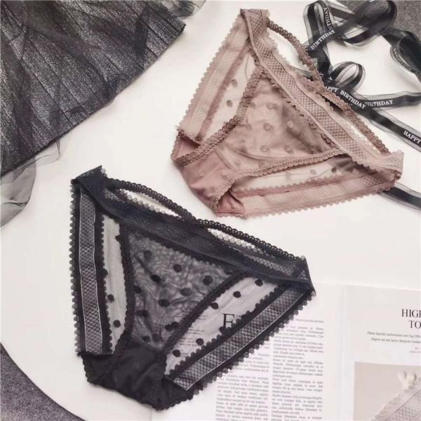 women's panties women underpants lace low-waist breathable mesh transparent underwear dots fashion thin female, Black;pink
women's panties women underpants lace low-waist breathable mesh transparent underwear dots fashion thin female, Black;pink