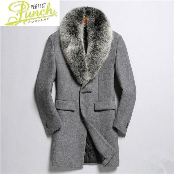 men's wool & blends men jacket autumn winter qulity coat 100%real fur collar overcoat abrigo de lana hombre m2988 mf729, Black
men's wool & blends men jacket autumn winter qulity coat 100%real fur collar overcoat abrigo de lana hombre m2988 mf729, Black
